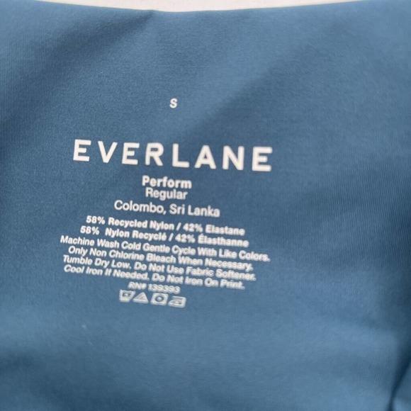 Everlane Womens Perform Leggings Pants Blue High Rise Lightweight Compression S - Picture 5 of 6